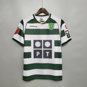 Retro Sporting Lisbon 01/03 home Soccer Jersey