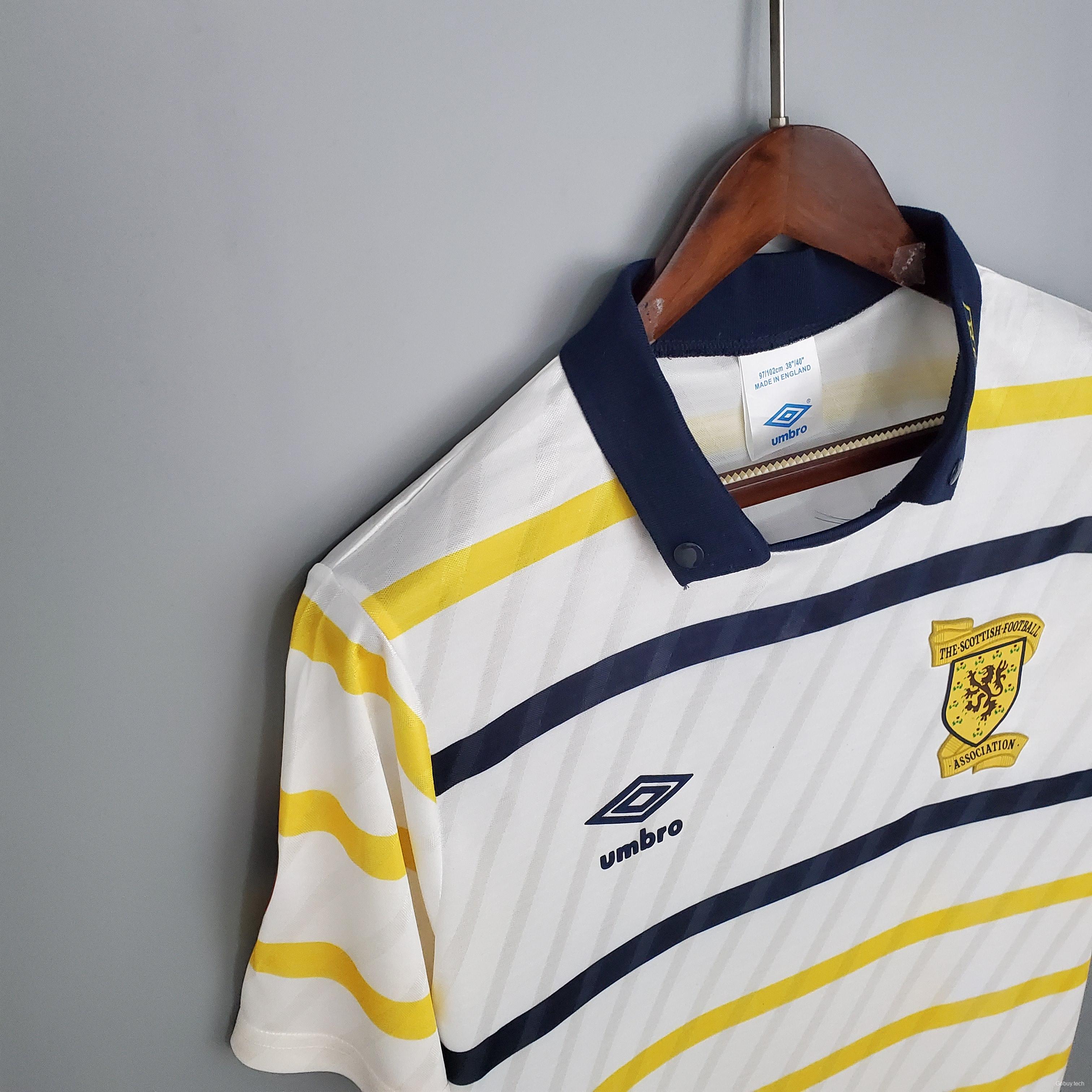 Retro Scotland 88/91 away Soccer Jersey