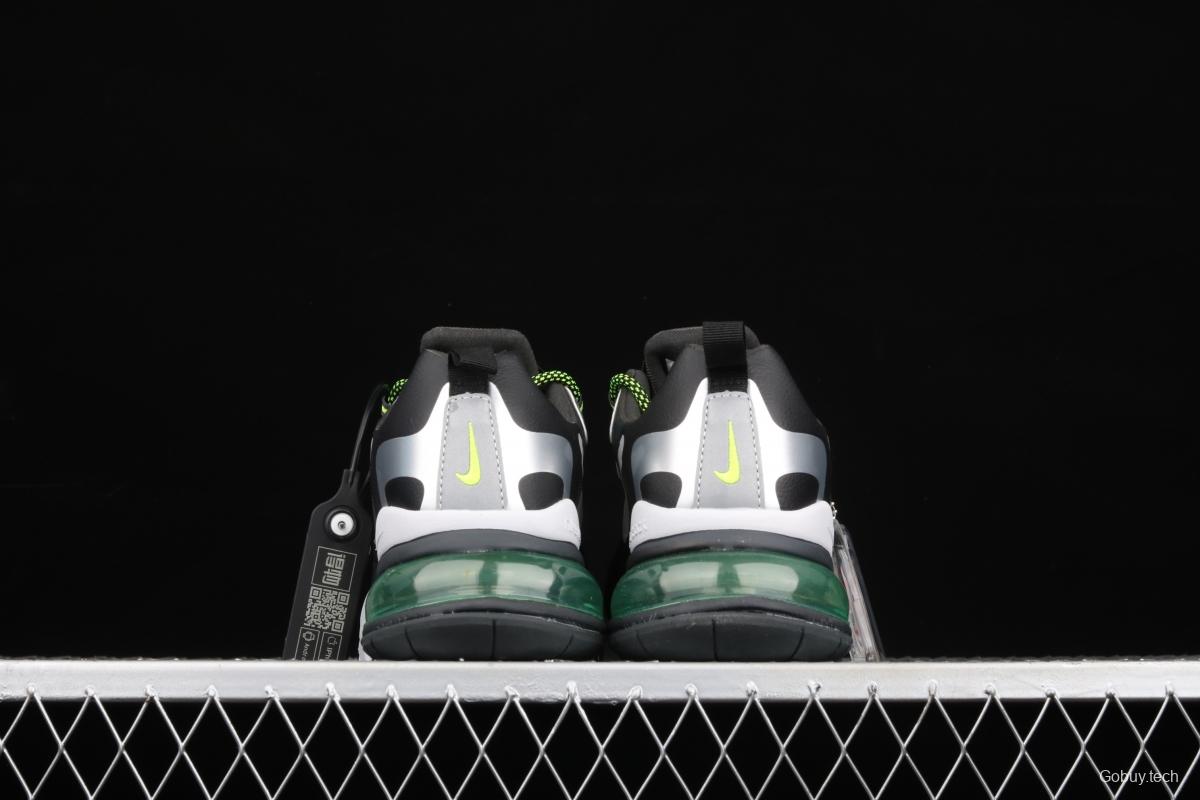 NIKE Air Max 270React new high-frequency mesh hollowing out function half-palm air cushion running shoes CT1647-001
