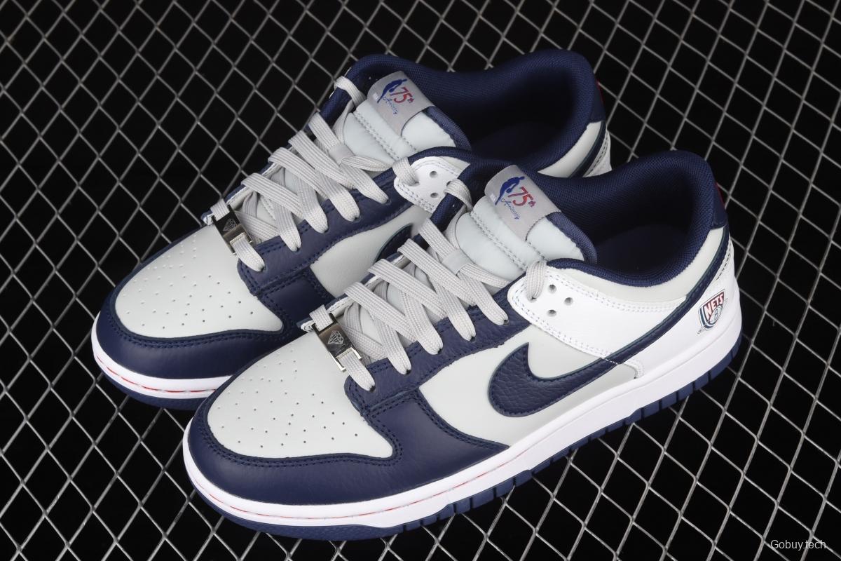 NBA x NIKE DUNK Low EMB '75th Anniversary' NBA joint name SB smash rebound low upper board shoes DD3363-001