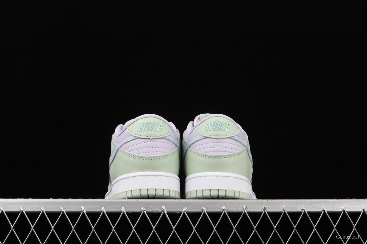 NIKE SB DUNK Low Prm white light purple color SB buckle rebound fashion leisure board shoes DD1503-600