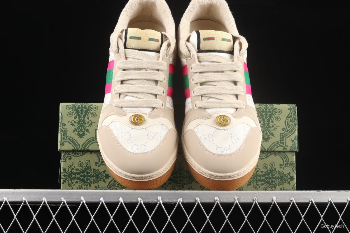 Gucci Distressed Screener Sneaker Gucci classic dirty shoes