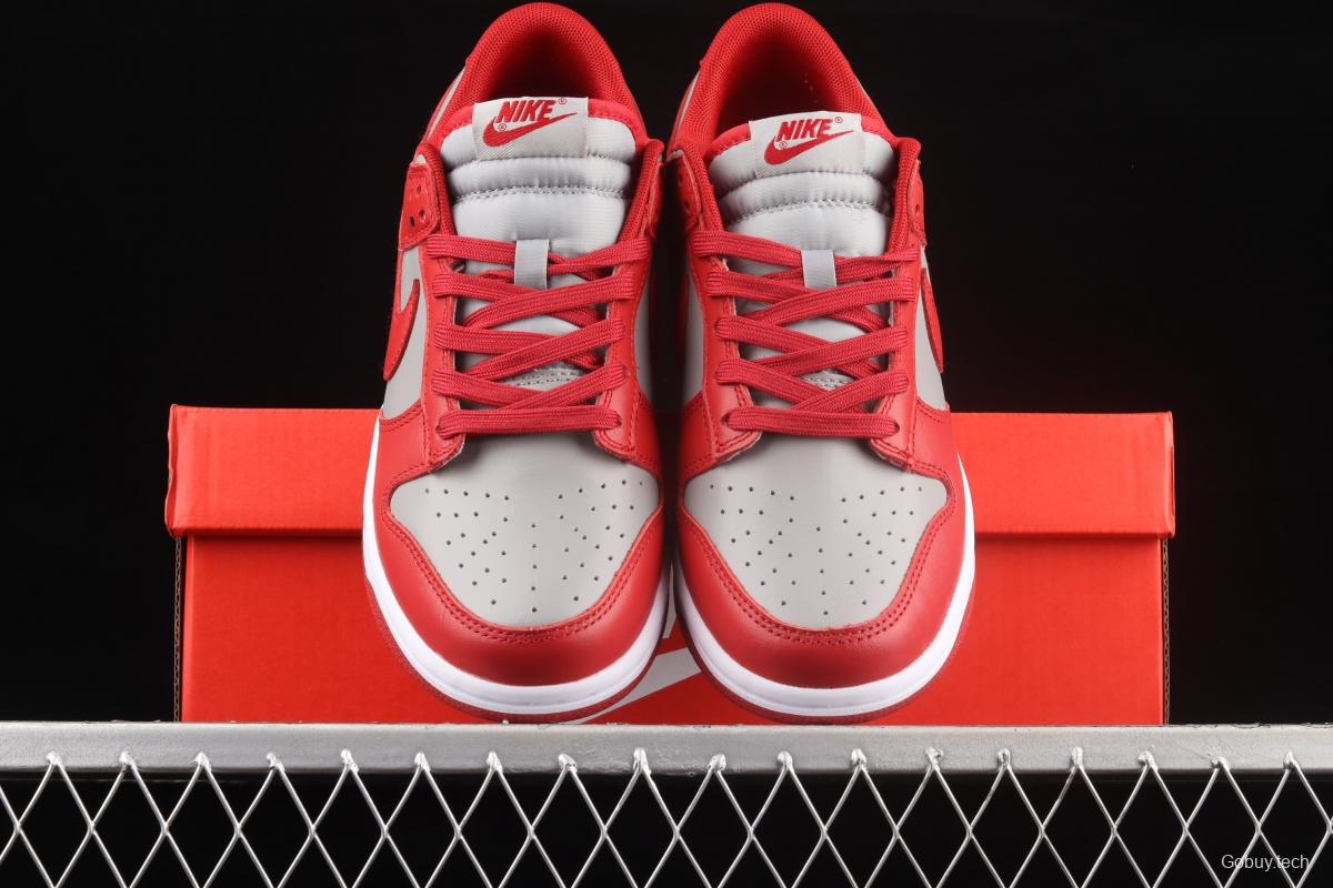 NIKE DUNK Low Retro Medium Grey gray-red color SB buckle rebound fashion leisure board shoes DD1391-002