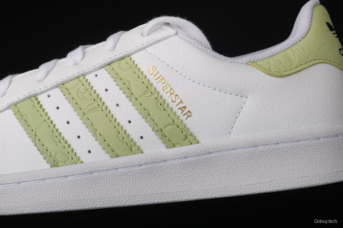 Adidas Originals Superstar FW3568 shell head and tea striped top layer casual board shoes