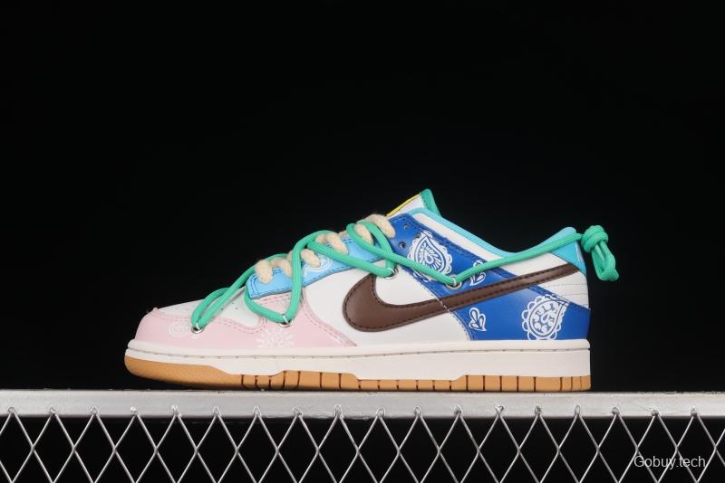 NIKE DUNK Low SE Free .99 Cashew Flower SB Buckle Shredded Backboard Fashion Casual Sneakers CZ2496-100