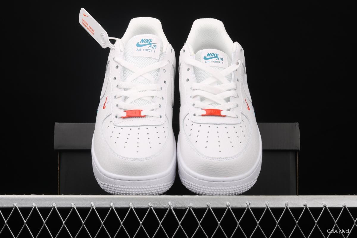 NIKE Air Force 1'07 Low cross-label small hook litchi pattern low-top casual board shoes CT1989-101