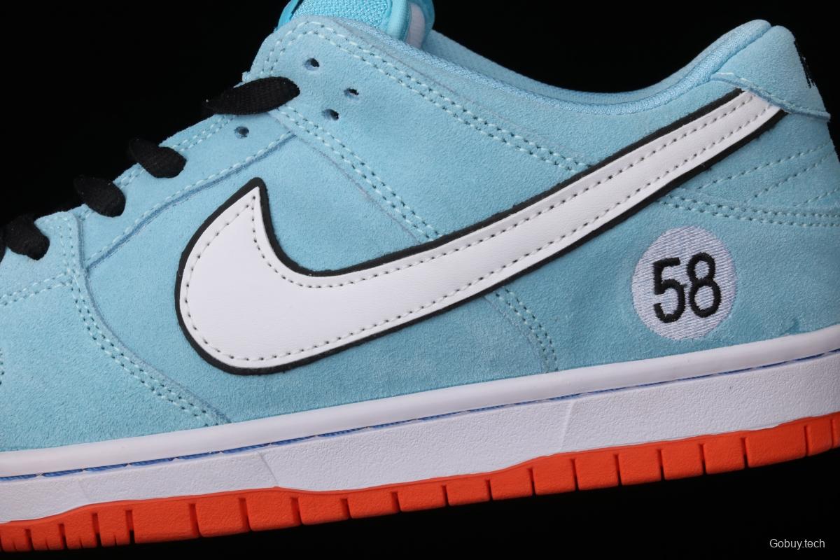 WE CLUB 58 x Nike SB DUNK Low Pro Club 58 Gulf Slam Dunk Series low side leisure sports skateboard shoes BQ6817-401