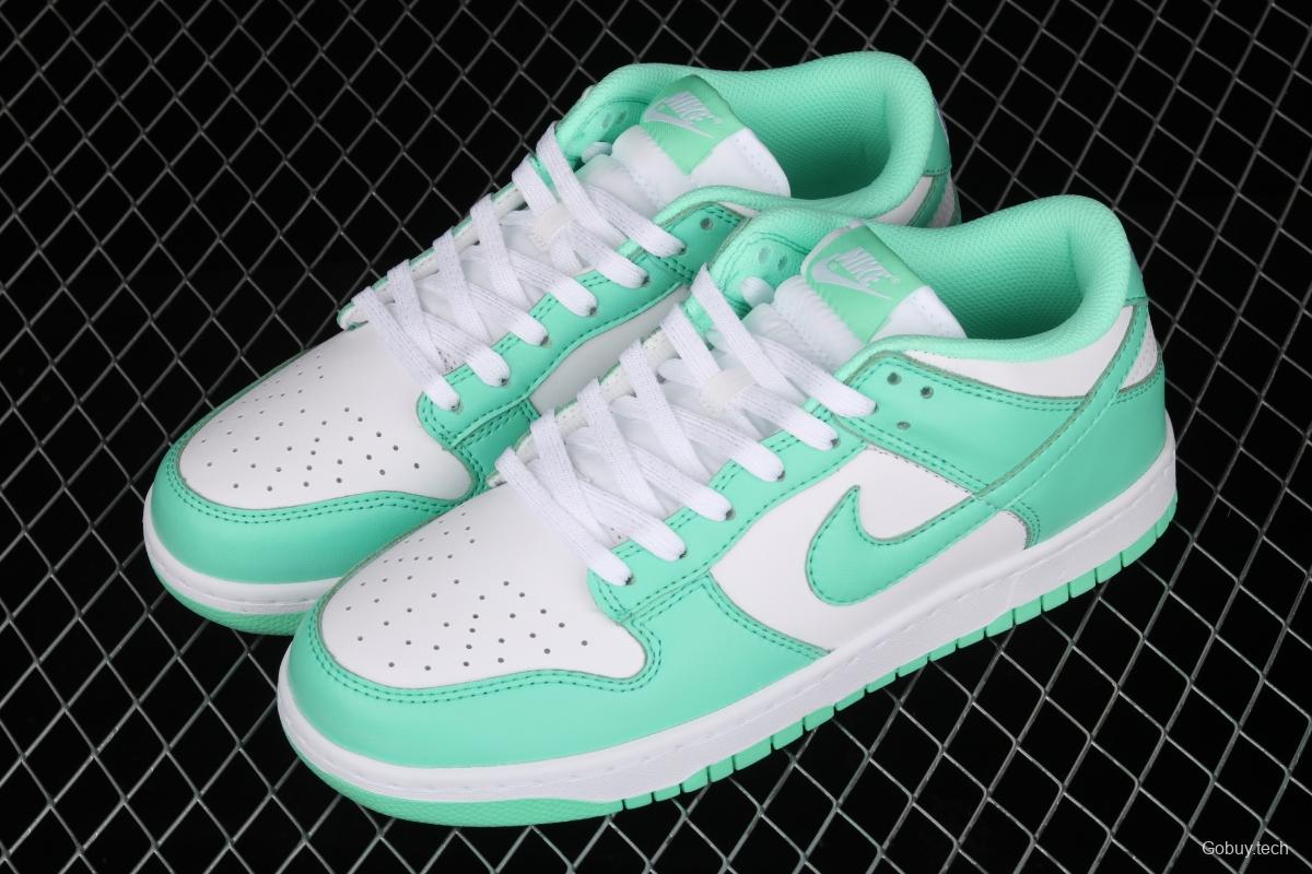 NIKE SB DUNK Low White/Green Glow Tiffany Green White Slam Dunk Series low side leisure sports skateboard shoes DD1503-105