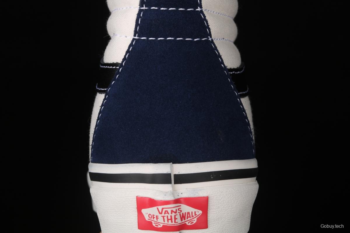 Vans Sk8-Hi Dx blue and white color high-top casual board shoes VN0A38GF4UJ