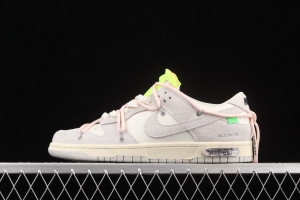 OFF-White x NIKE DUNK Low OW suede SB buckle rebound fashion casual board shoes DJ0950-100