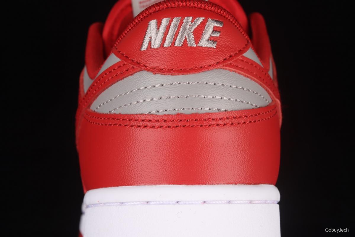 NIKE DUNK Low Retro Medium Grey gray-red color SB buckle rebound fashion leisure board shoes DD1391-002