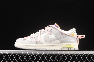 OFF-White x NIKE DUNK Low OW gray SB buckle rebound fashion casual board shoes DM1602-119