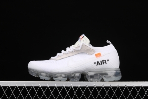 OFF-White x NIKE Vapor Max joint name steam air cushion jogging shoes AA3831-100