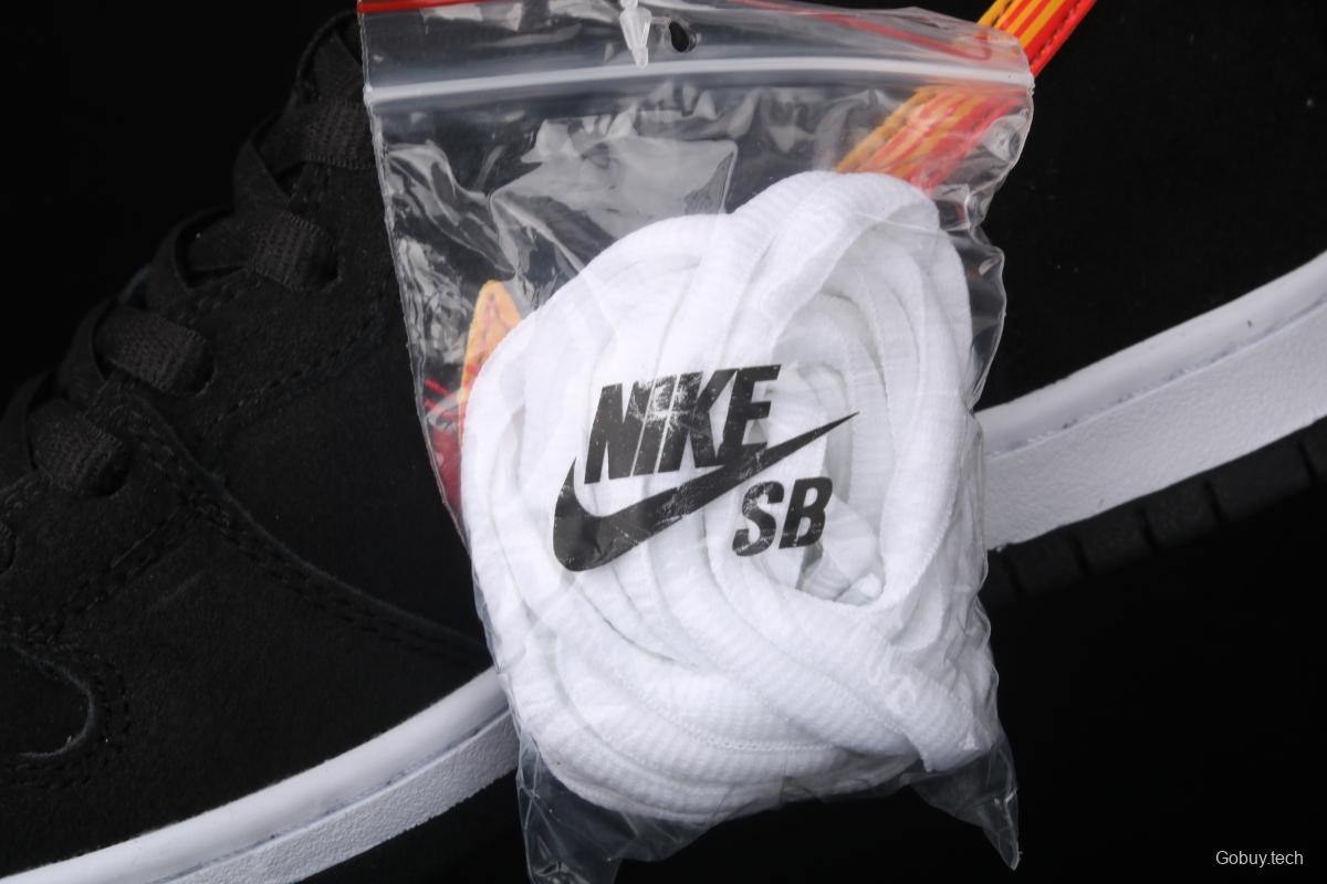 NIKE SB DUNK High road trip black orange yellow hook high top casual skateboard shoes BQ6826-003