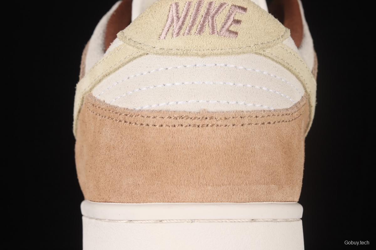 NIKE SB DUNK Low Prm milk brown SB buckle rebound fashion casual board shoes DD1390-100