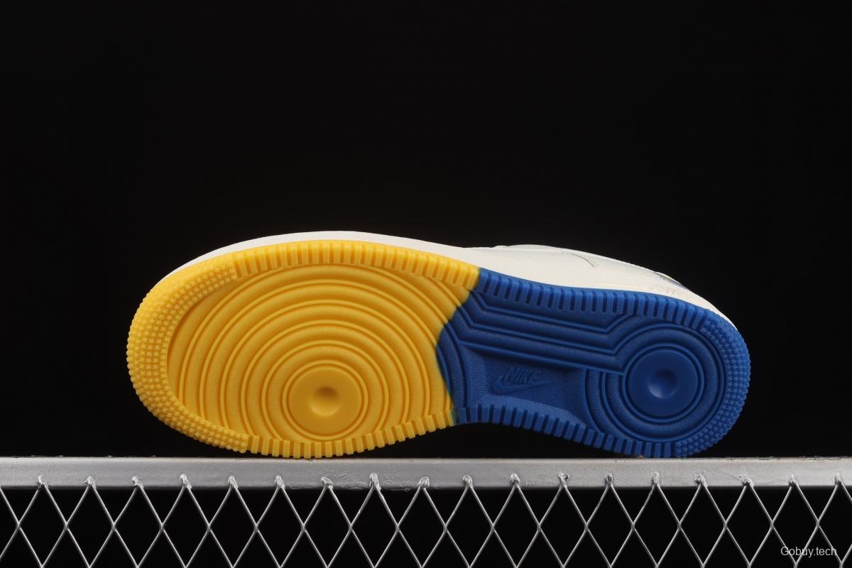 NIKE Air Force 11607 Low Milan Yellow Golden State Warriors City limits Air Force low-top casual board shoes GS6638-150