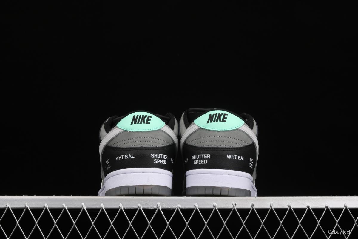 NIKE DUNK SB Low Pro ISO camera jointly named black and gray dunk series retro leisure sports skateboard shoes CV1659-001