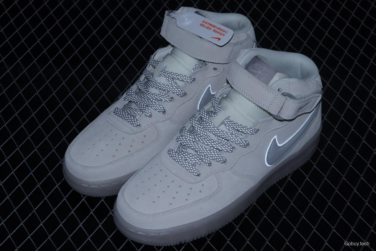 Reigning Champ x NIKE Air Force 120th 07 Mid defending champion six generations of 3M reflective Zhongbang casual board shoes GB0902-112