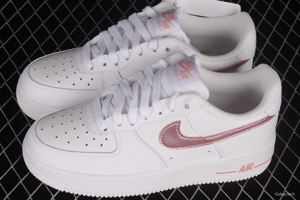 NIKE Air Force 1'07 Low White Rose Pink Low Casual Sneakers CT3839-104