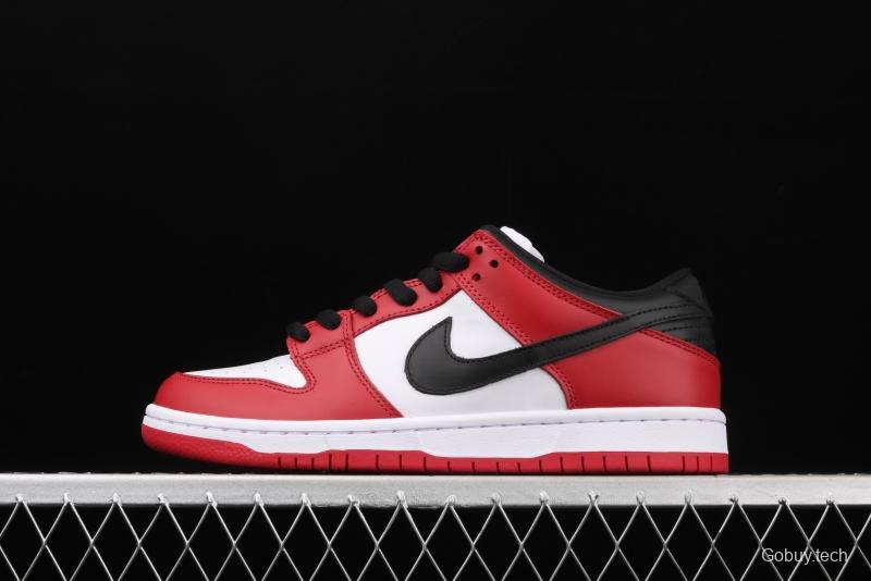 NIKE SB DUNK Low Pro Chicago Chicago Slam Dunk Series retro front floor low side leisure sports skateboard shoes BQ6817-600