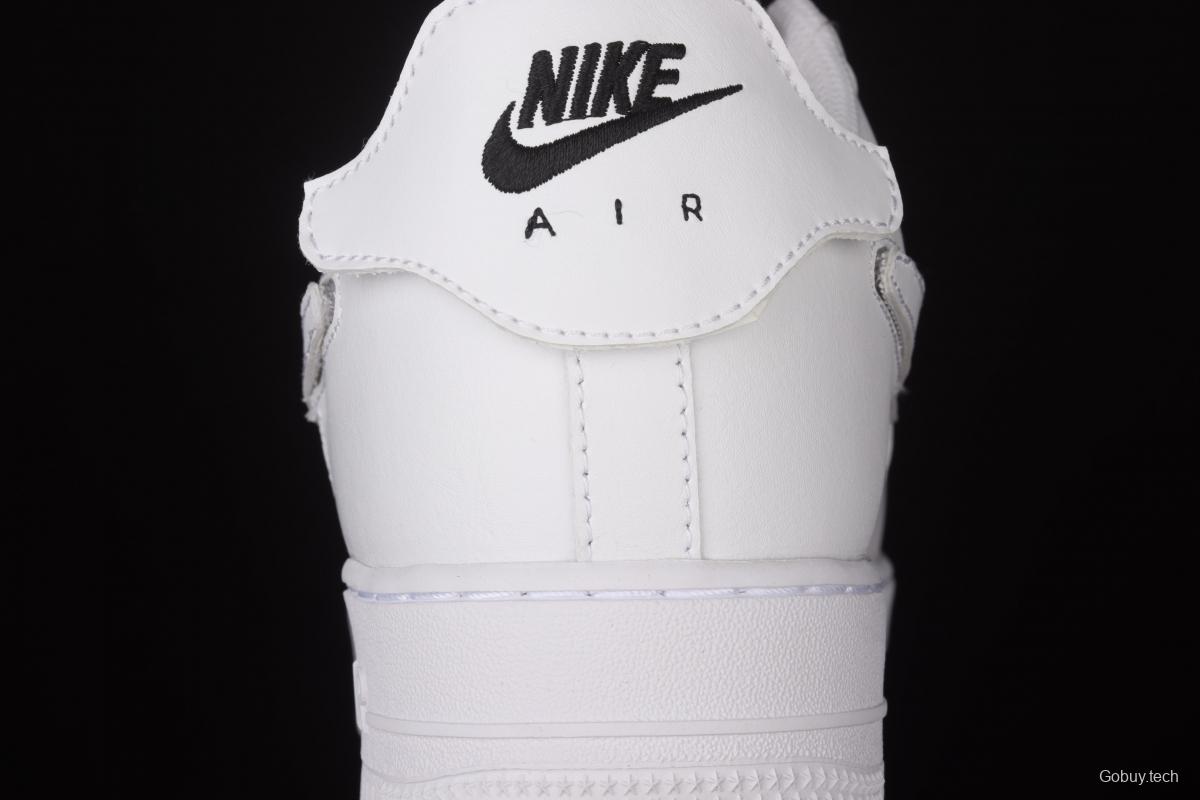 NIKE Air Force 1x 07 Low (GS) White removable Velcro low-top casual board shoes DB2812-100