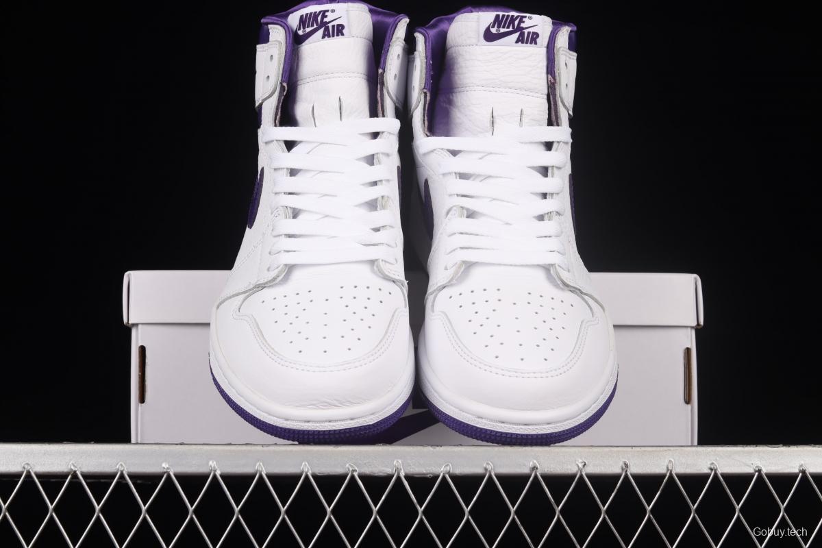 Air Jordan 1 High OG Court Purple White and Purple CD0461-151