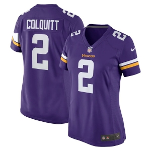 Women's Britton Colquitt Purple Player Limited Team Jersey