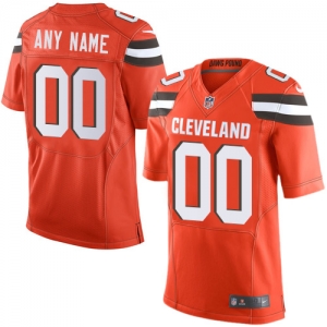 Men's Orange Custom Elite Team Jersey