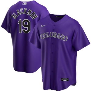 Men's Charlie Blackmon Purple Alternate 2020 Player Team Jersey