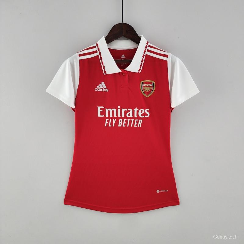 22/23 Women Arsenal Home  Soccer Jersey