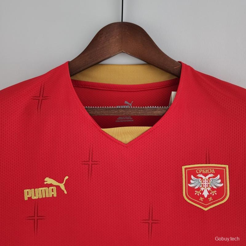 2022 Serbia Home Soccer Jersey