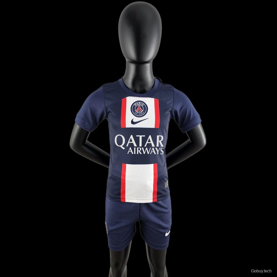 22/23 Kids Kit PSG Home Size：16-28 Soccer Jersey