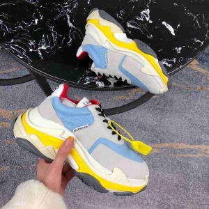 Men Balenciaga Triple-S 2 Skyblue/Grey