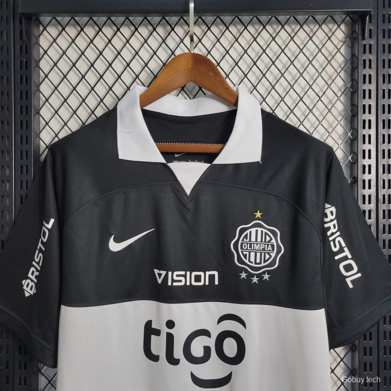 23-24 Paraguayan Club Olimpia Away Black Jersey