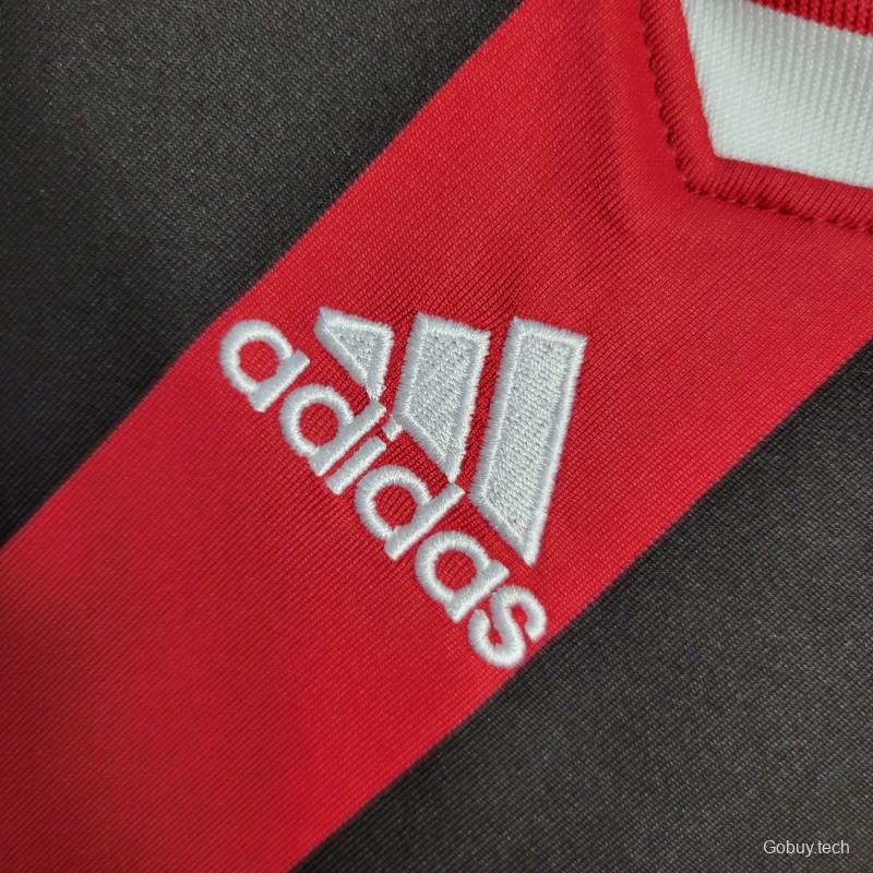 Retro Long Sleeve 2009-10 AC Milan Home Jersey