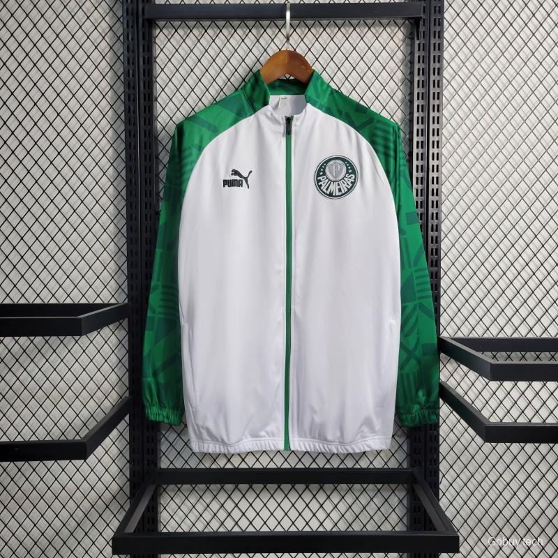 23-24 PALMEIRAS Green White Full Zipper Training Jacket