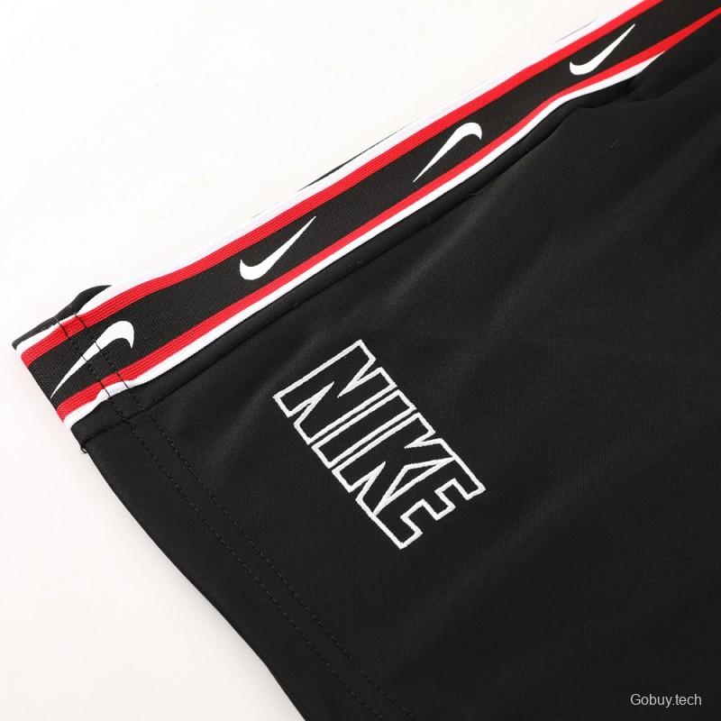 23/24 NIKE Black/Red Short Sleeve Jersey+Pants