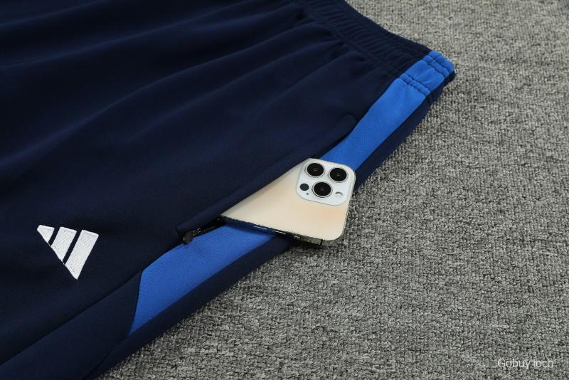 23/24 Adidas Black Blue Full Zipper Jacket+Pants
