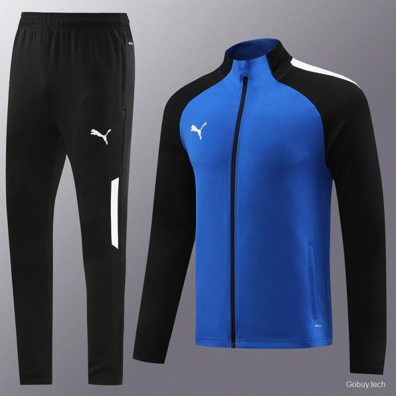 23/24 PUMA Black/Blue Full Zipper Hooide Jacket+Pants