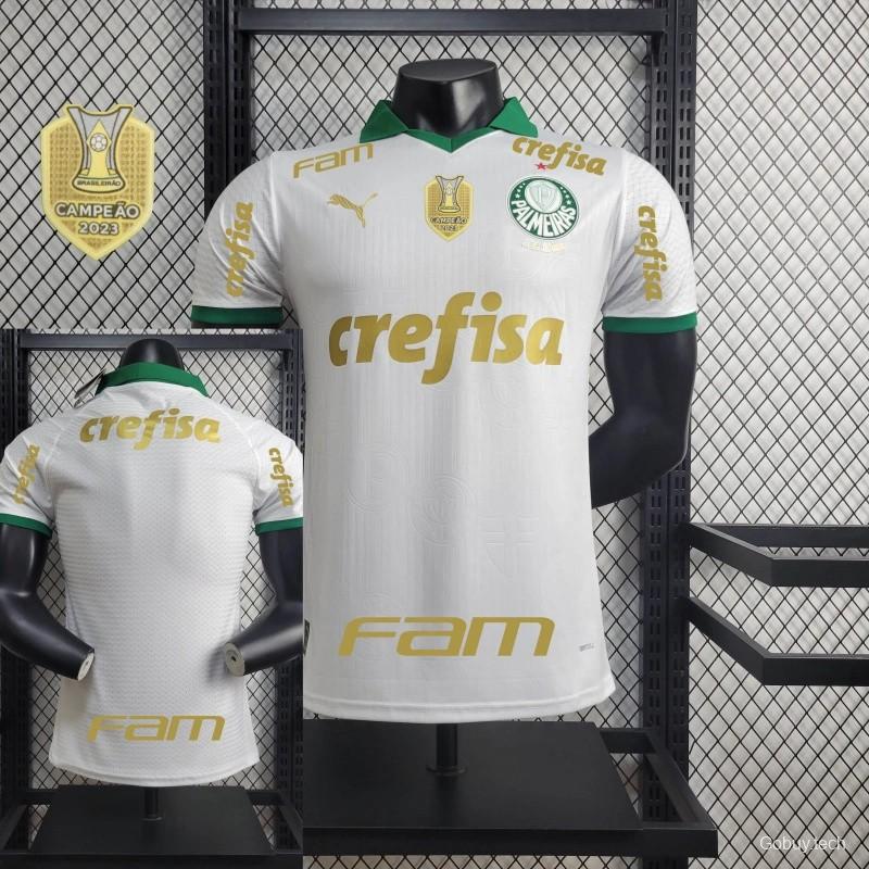 Player Version 24/25 Palmeiras Away Jersey + All Sponsors and Chest Patch