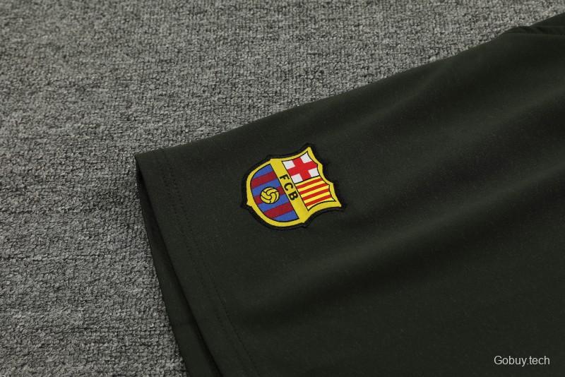 23/24 Barcelona Beige Cotton Short Sleeve Jersey+Shorts