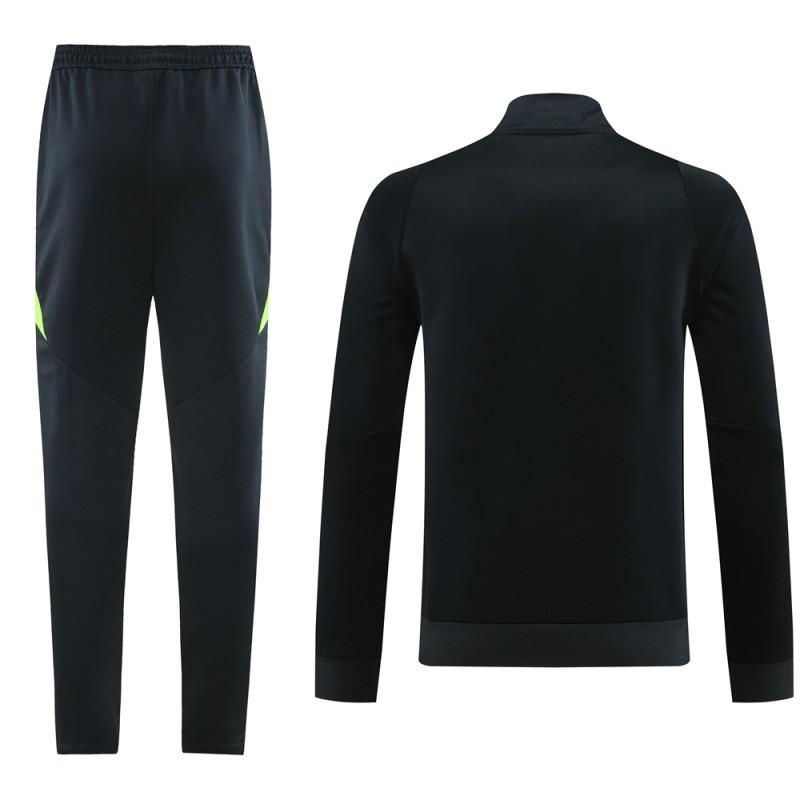 2024 Adidas Black/Green Full Zipper Jacket+Pants