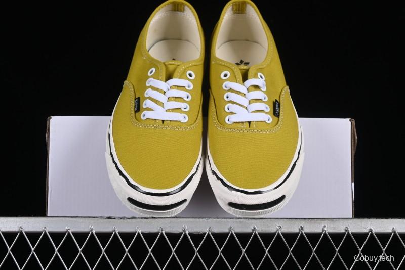 Kamiya Vulcanize Sneaker 23AW High-End Line Dissolved Yellow Canvas Shoes with Smiley Face Print Low-Top - M.C3