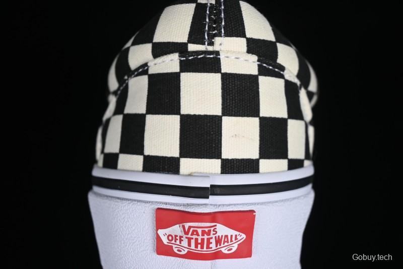 Vans Authentic Golden Coast Classic Checkerboard Slip-On Canvas Shoes - VN0A4BV4R6R