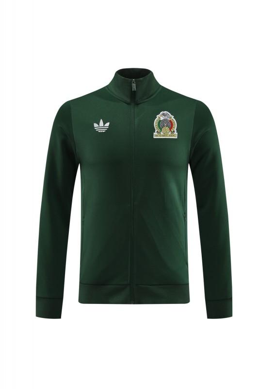 2024 Mexico Green Full Zipper Jacket +Long Pants