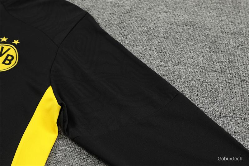 24/25 Borussia Dortmund Black Half Zipper Jacket+Long Pants