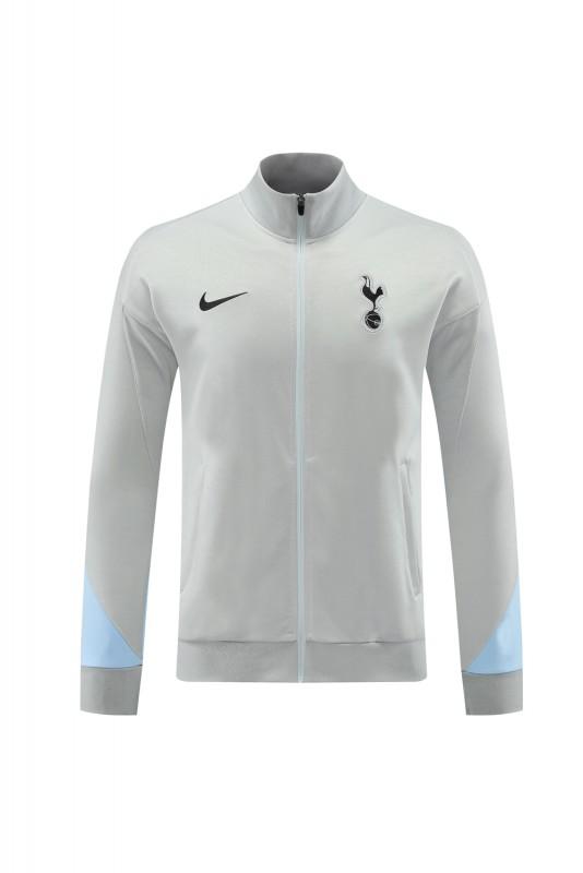 24/25 Tottenham Hotspur Grey Full Zipper Jacket +Long Pants