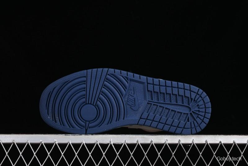 Nike Air Jordan 1 Low LV Collaboration - Light Blue Retro Casual Sneakers - SJ9950-003