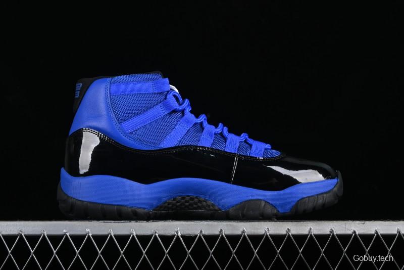 Nike Air Jordan 11 Retro High Top Basketball Shoes in Black and Blue - CT8012-400