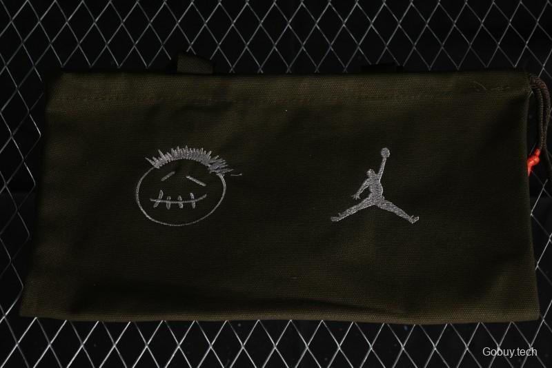 Nike Travis Scott x Jordan Cut The Check AJ1 Basketball Shoes with Velcro Strap - FZ8117-003